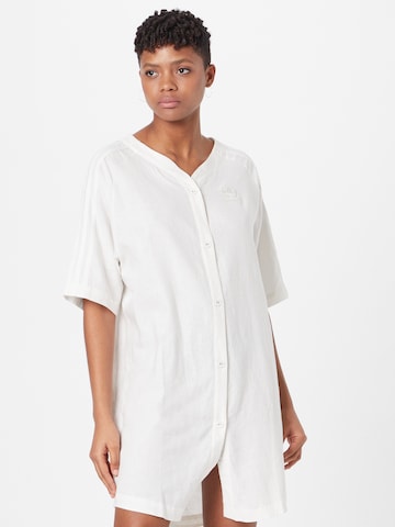 ADIDAS ORIGINALS Košeľové šaty 'Baseball' - biela: predná strana