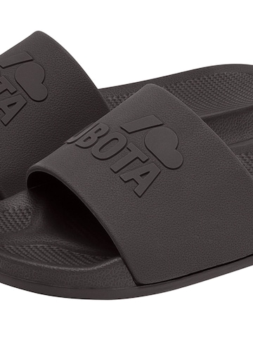 Claquettes / Tongs 'Kubota Men's Slip-On Dark Green Basic Plain Pool Slides' Kubota en marron