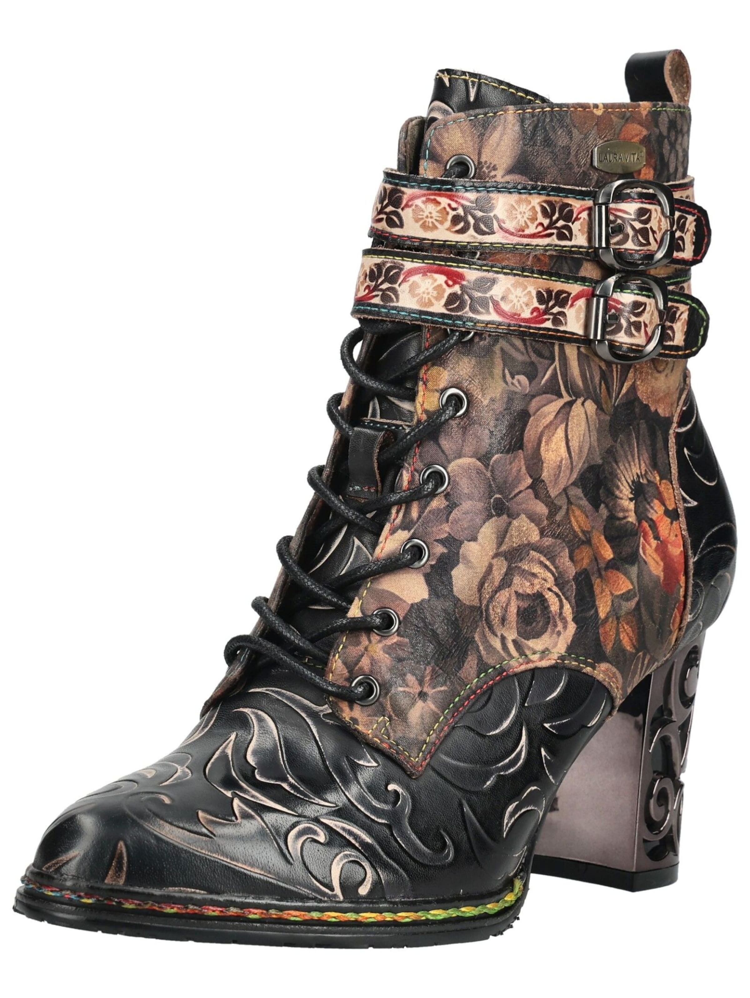 Bottines Laura Vita en noir : devant