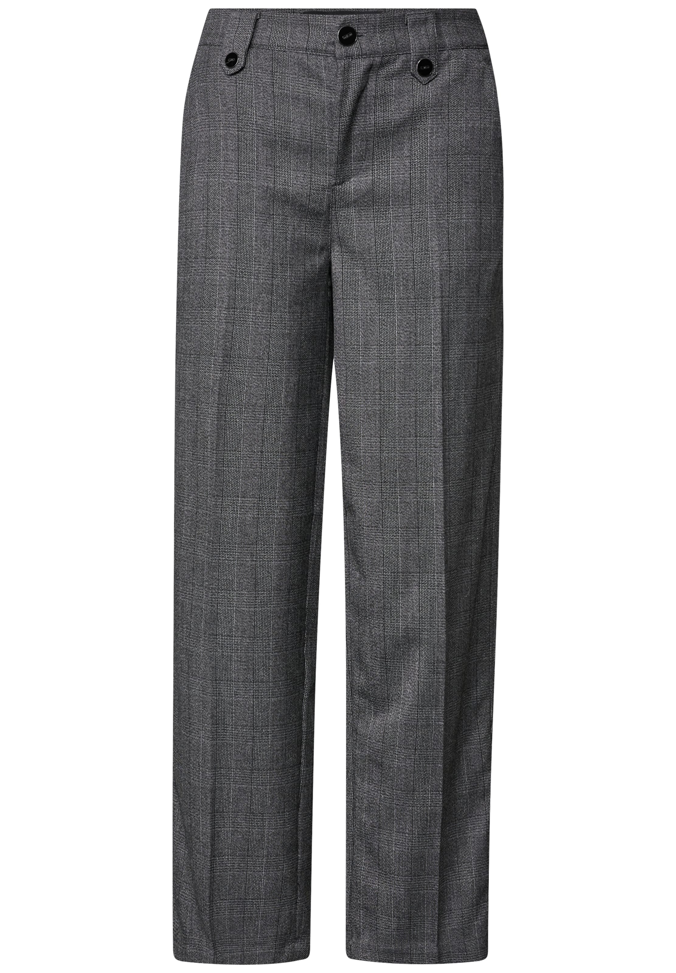 STREET ONE Slimfit Hose in Grau: Vorderseite