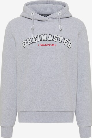 DreiMaster MaritimSweater majica 'Kilata' - siva boja: prednji dio