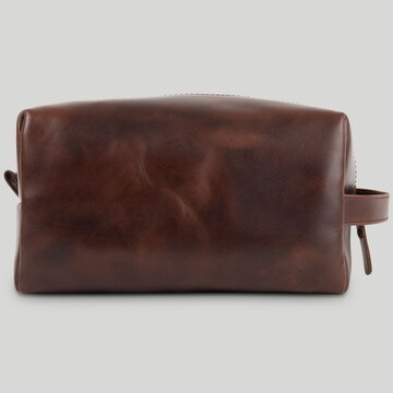 Buckle & Seam Toiletry Bag 'Everest' in Brown