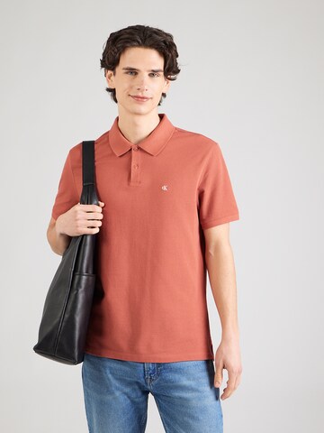 Calvin Klein Jeans Majica | rjava barva: sprednja stran