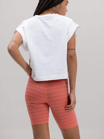 Hey Honey - Skinny Leggings 'Biker' en naranja
