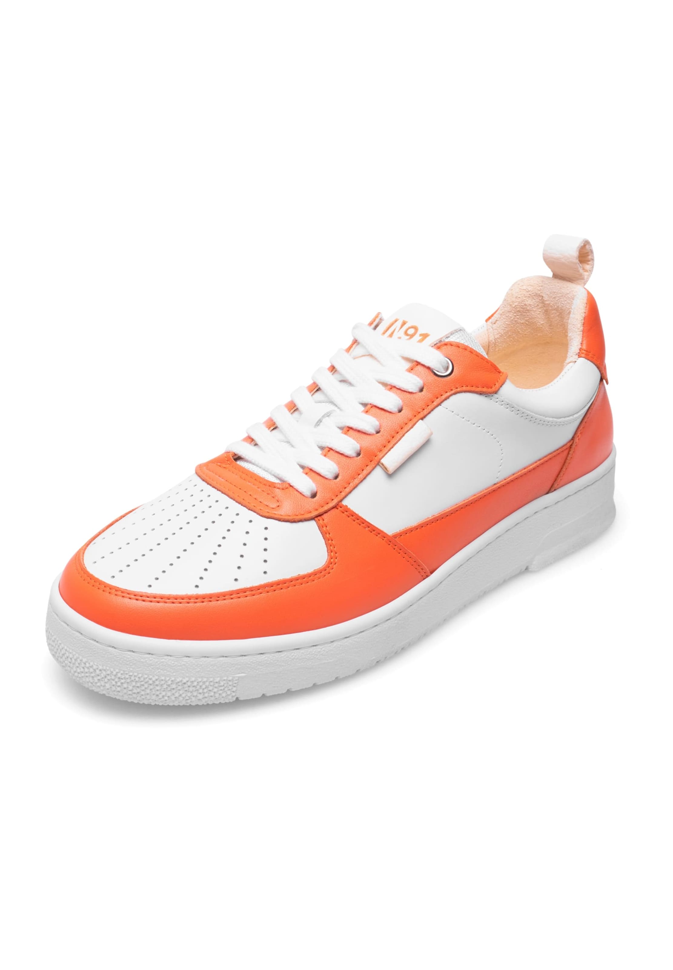 N91 Platform trainers 'Bball AB' in White: front