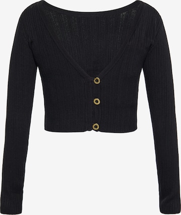 faina Knit Cardigan in Black