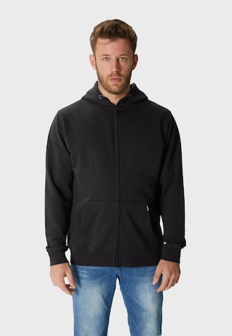 Oldskull Sweatvest 'Plain Basic' in Zwart: voorkant