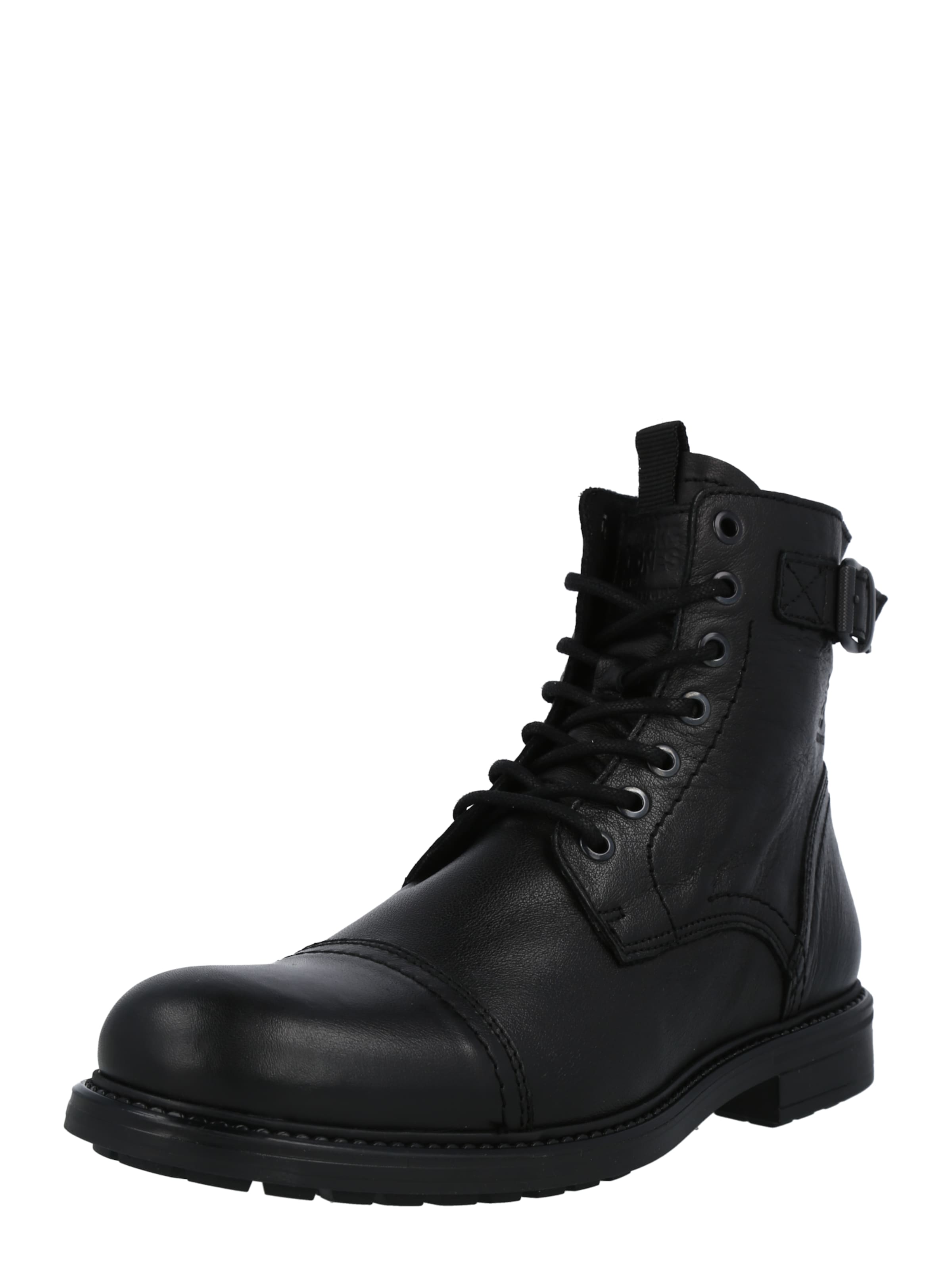 Men Boots | JACK & JONES Lace-Up Boots in Black - NX38077