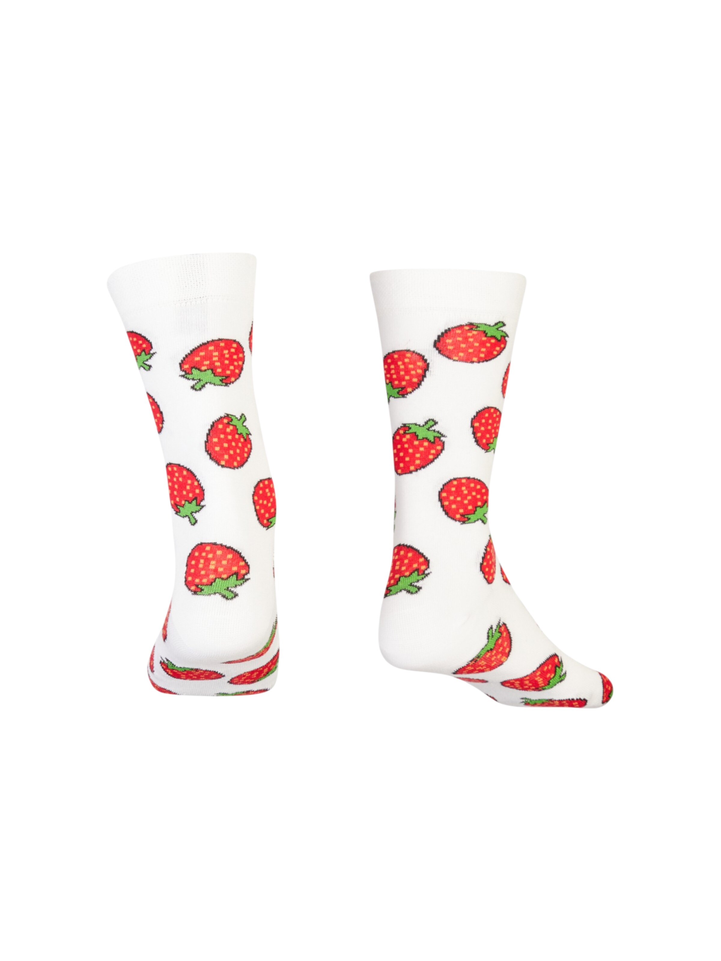 AbgeStrumpft Socks 'Erdbeere' in White