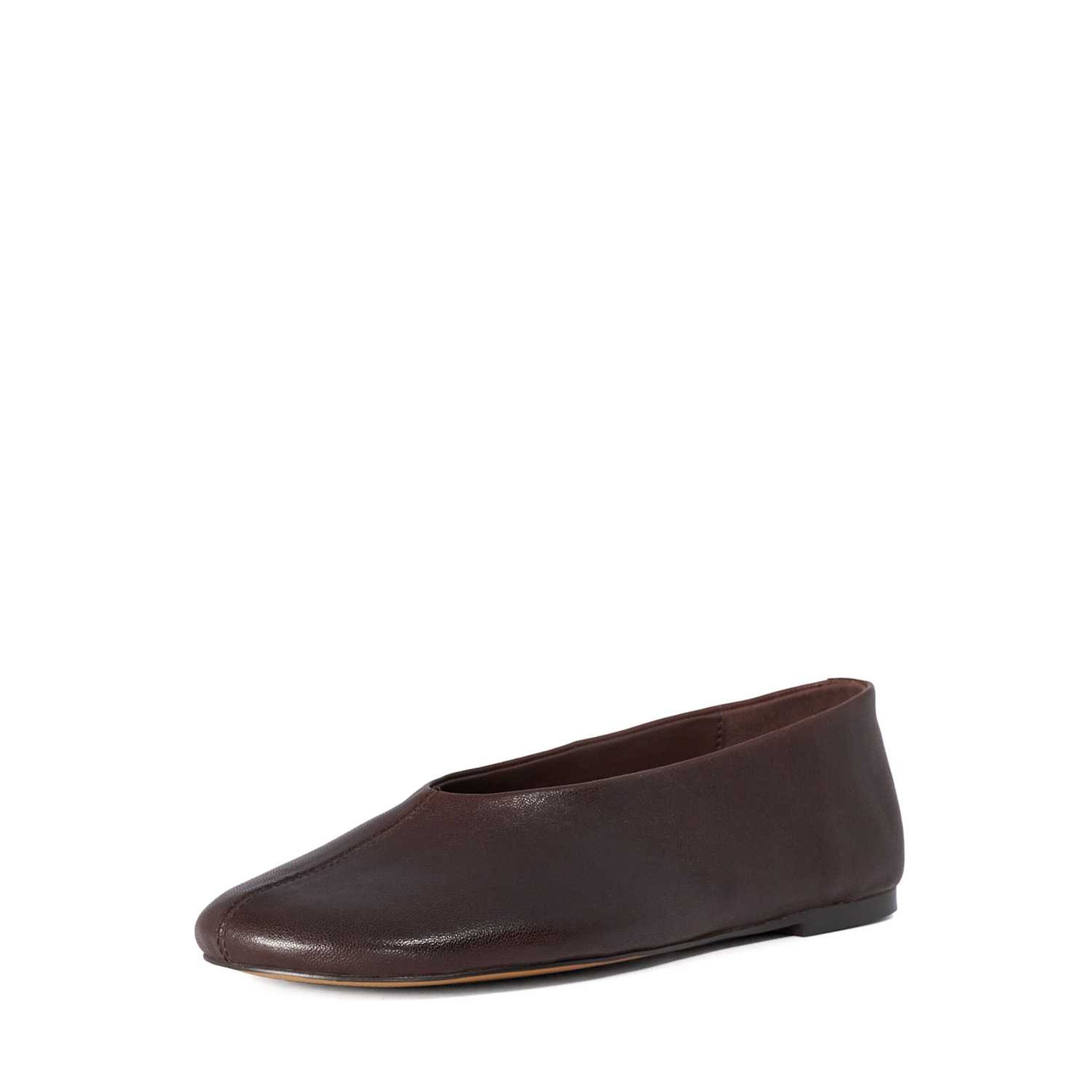 Dune LONDON Ballerines 'Highway' en 36 en chocolat, Vue avec produit