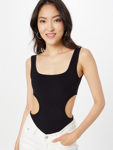 WEEKDAY Shirt Bodysuit 'Liria' in Black: front