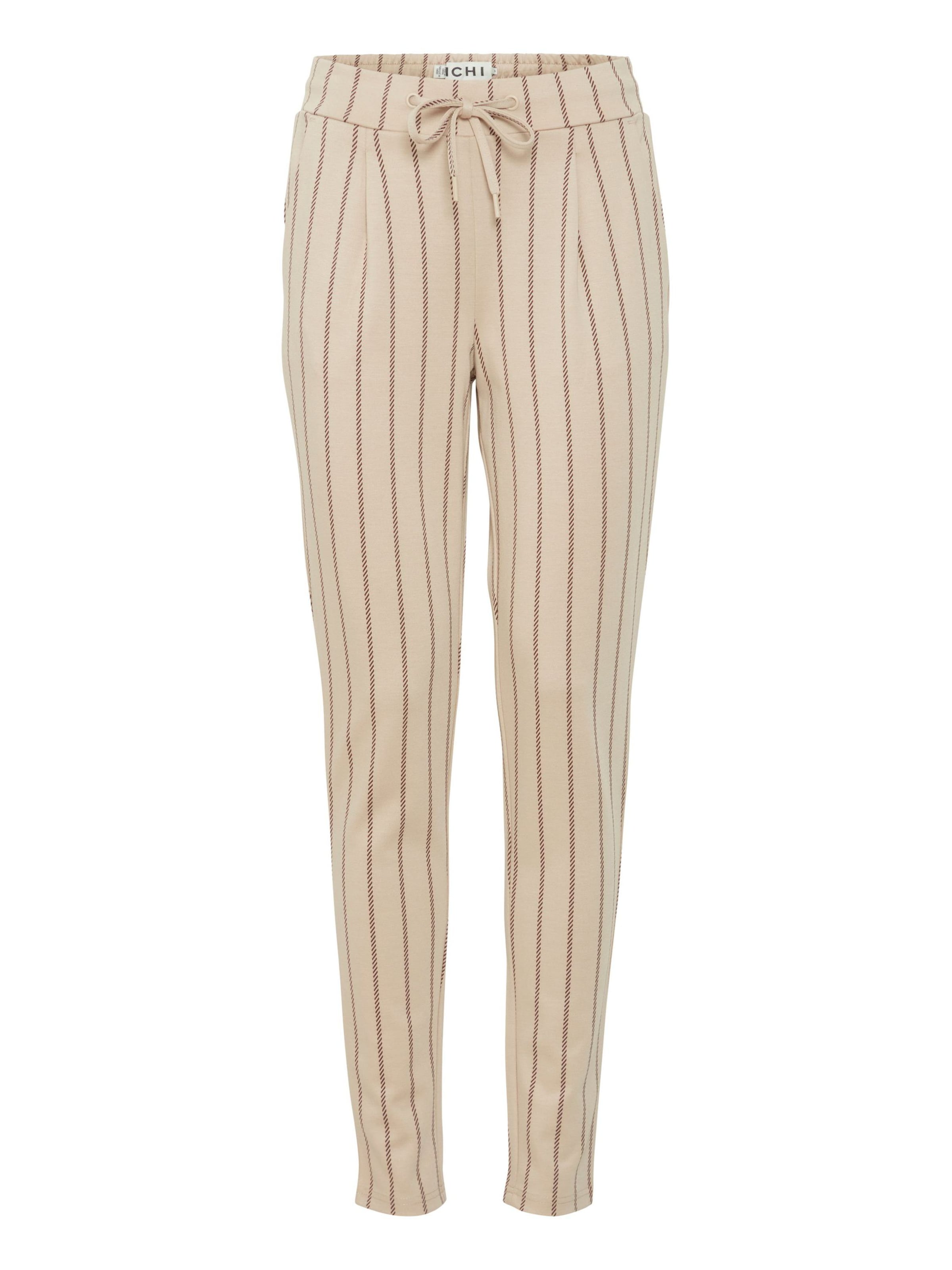 Pantalon 'RUTI' ICHI en beige : devant