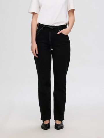 SELECTED FEMME Regular Jeans in Black: front