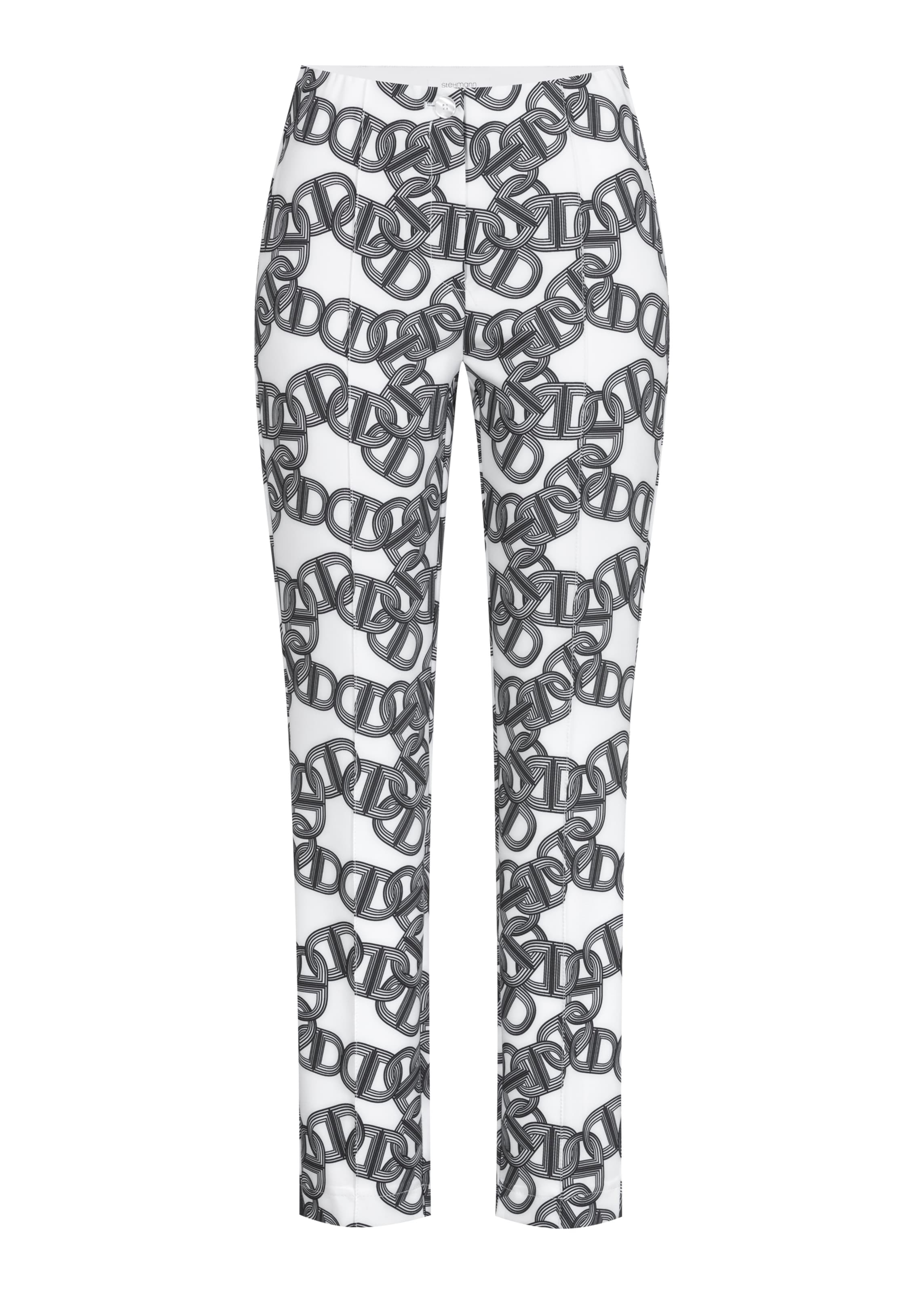 STEHMANN Slimfit Hose in Weiß: Vorderseite