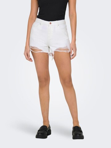 ONLY regular Jeans 'Pacy' i hvid: forside