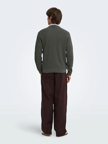 Only & Sons Pullover 'ONSTONY' in Grau