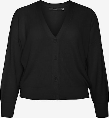 Vero Moda Curve Knit Cardigan in Black: front