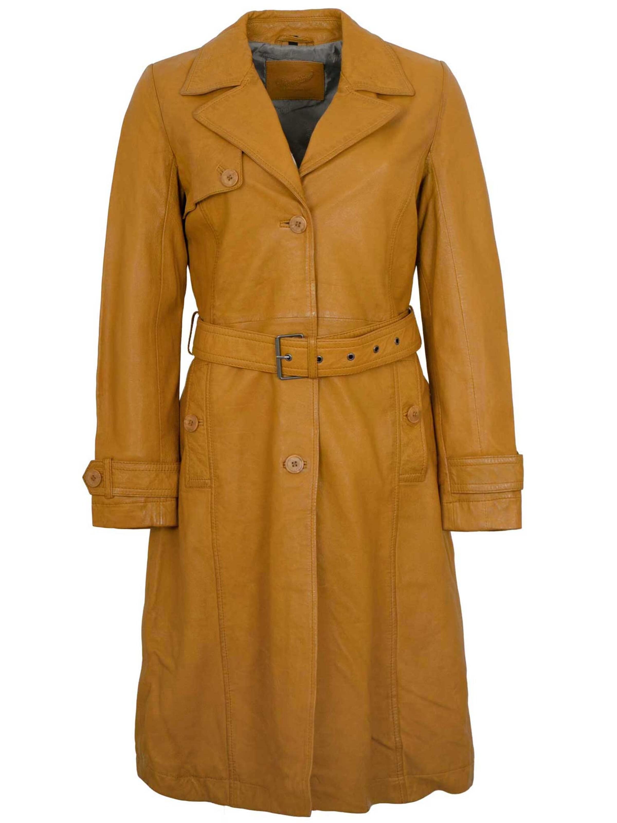 Cappotto di mezza stagione 'MWLiya' di Mauritius in giallo: frontale