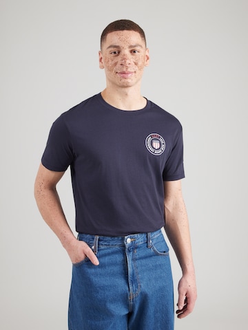 T-Shirt GANT en bleu : devant