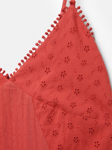 Robe d’été Pull&Bear en rouge