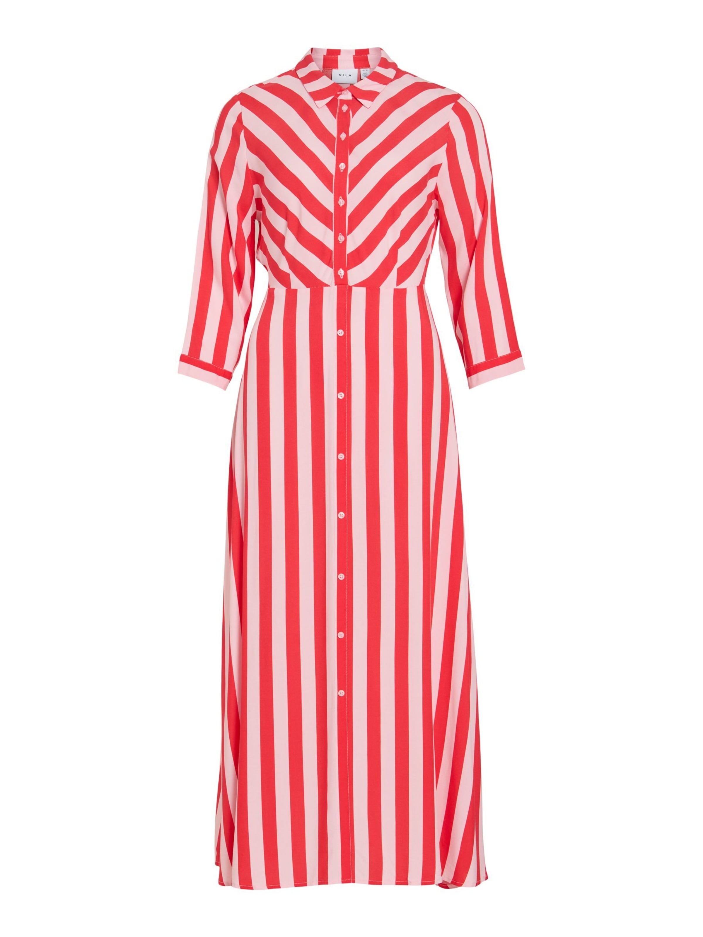 VILA - Vestido camisero 'VIAya Paya' en rosa: frente