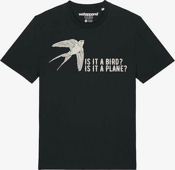 T-Shirt 'Is It A Bird' Watapparel en noir : devant