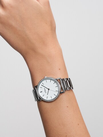 Montre à affichage analogique s.Oliver en argent