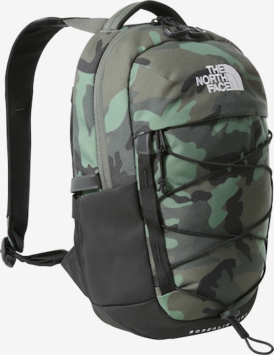 THE NORTH FACE Sportrugzak 'Borealis' in de kleur Kaki / Olijfgroen / Mintgroen / Zwart / Wit, Productweergave