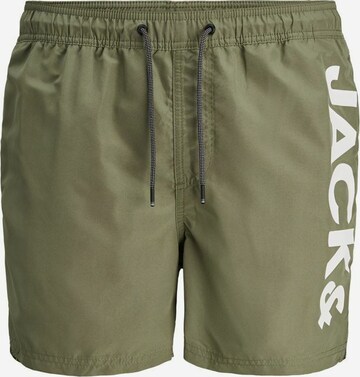 JACK & JONES Zwemshorts 'Bali' in Groen: voorkant