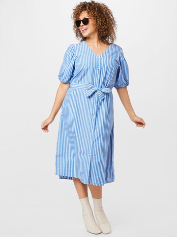 ONLY Curve Shirt Dress 'EILEEN' in Blue