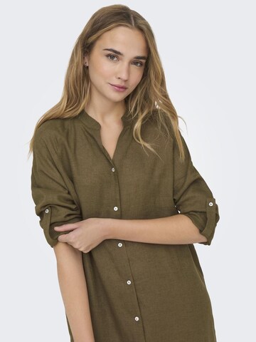 ONLY - Vestido camisero en verde