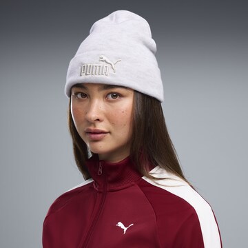 PUMA Athletic Hat 'Essentials Elevated Heather' in White: front