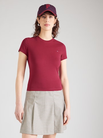 Tommy Jeans Μπλουζάκι σε λιλά: μπροστά