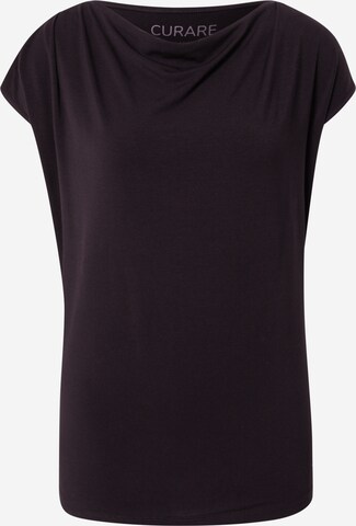 T-shirt fonctionnel CURARE Yogawear en noir : devant