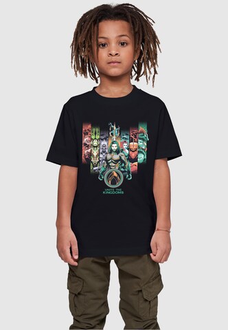 T-Shirt 'Aquaman - Unite The Kingdoms' ABSOLUTE CULT en noir : devant