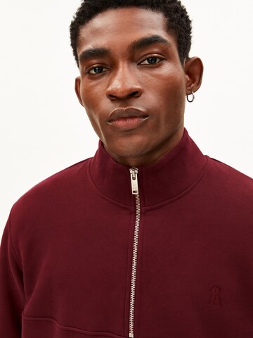 ARMEDANGELS Pullover WAARLO FLEECE in Rot