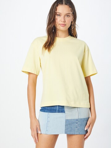 Gina Tricot Shirt in Geel: voorkant