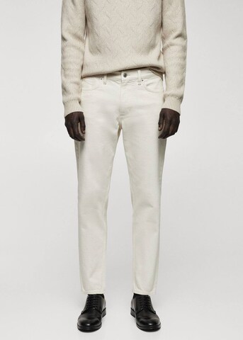 MANGO MAN Tapered Jeans 'Ben' in Beige: predná strana