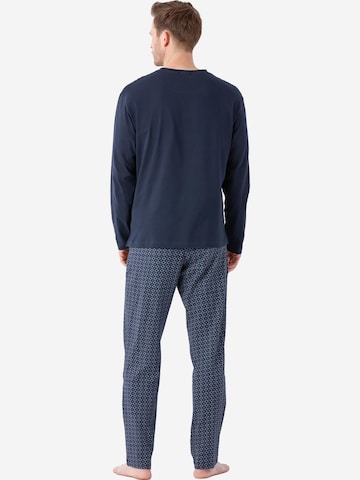 Pigiama lungo 'Premium Cotton' di HAJO in blu