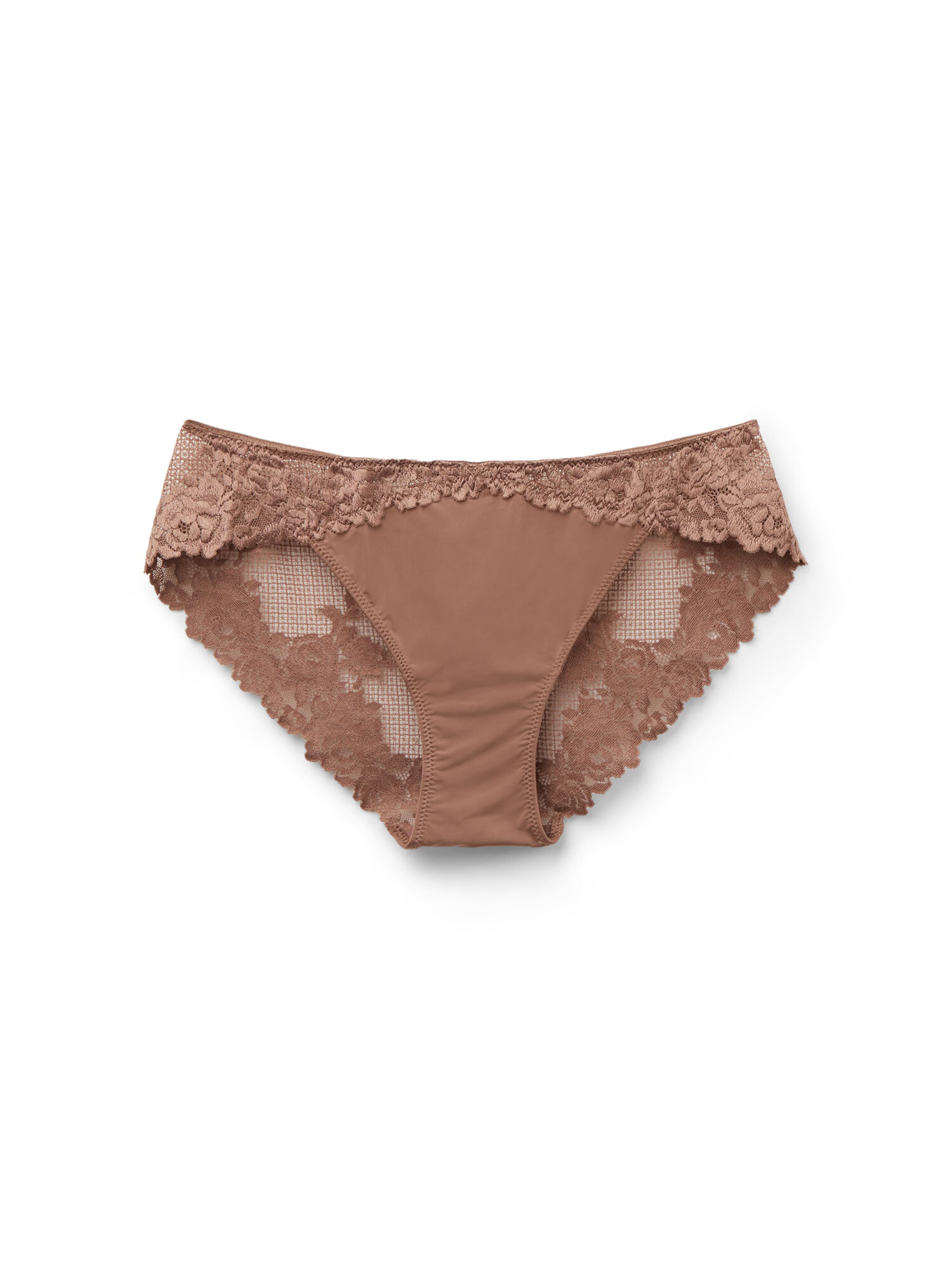 INTIMISSIMI Slip 'Pretty Flowers' in Braun: Vorderseite