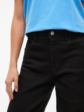 VILA Loosefit Jeans 'VICHIA' in Zwart