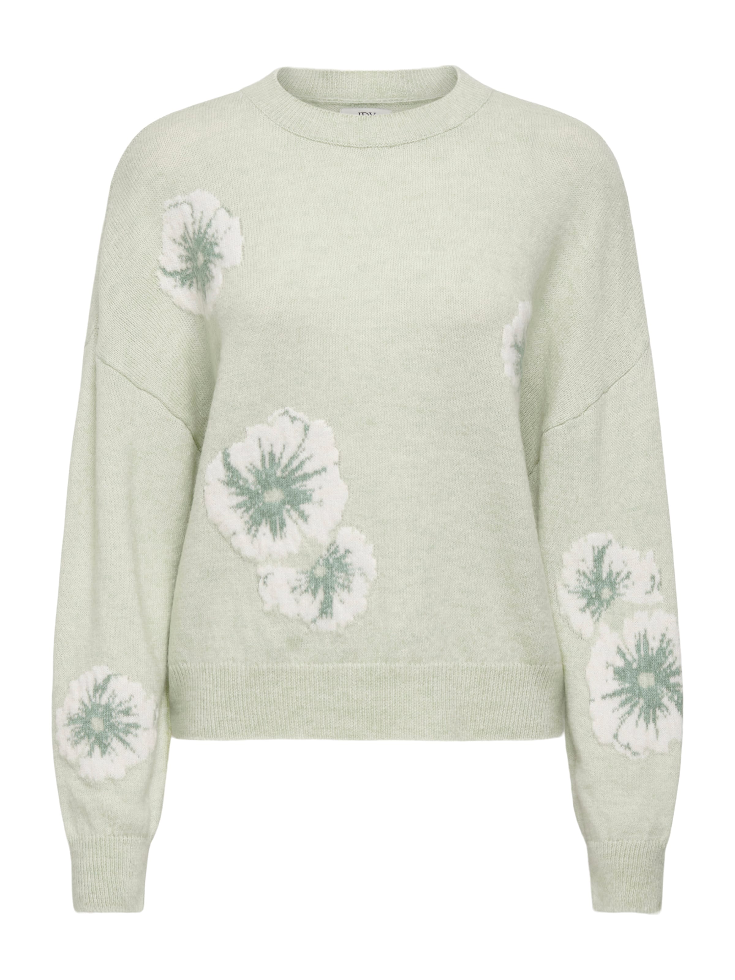 JDY Pulóver 'JDYFLORIS' - zöld: elől