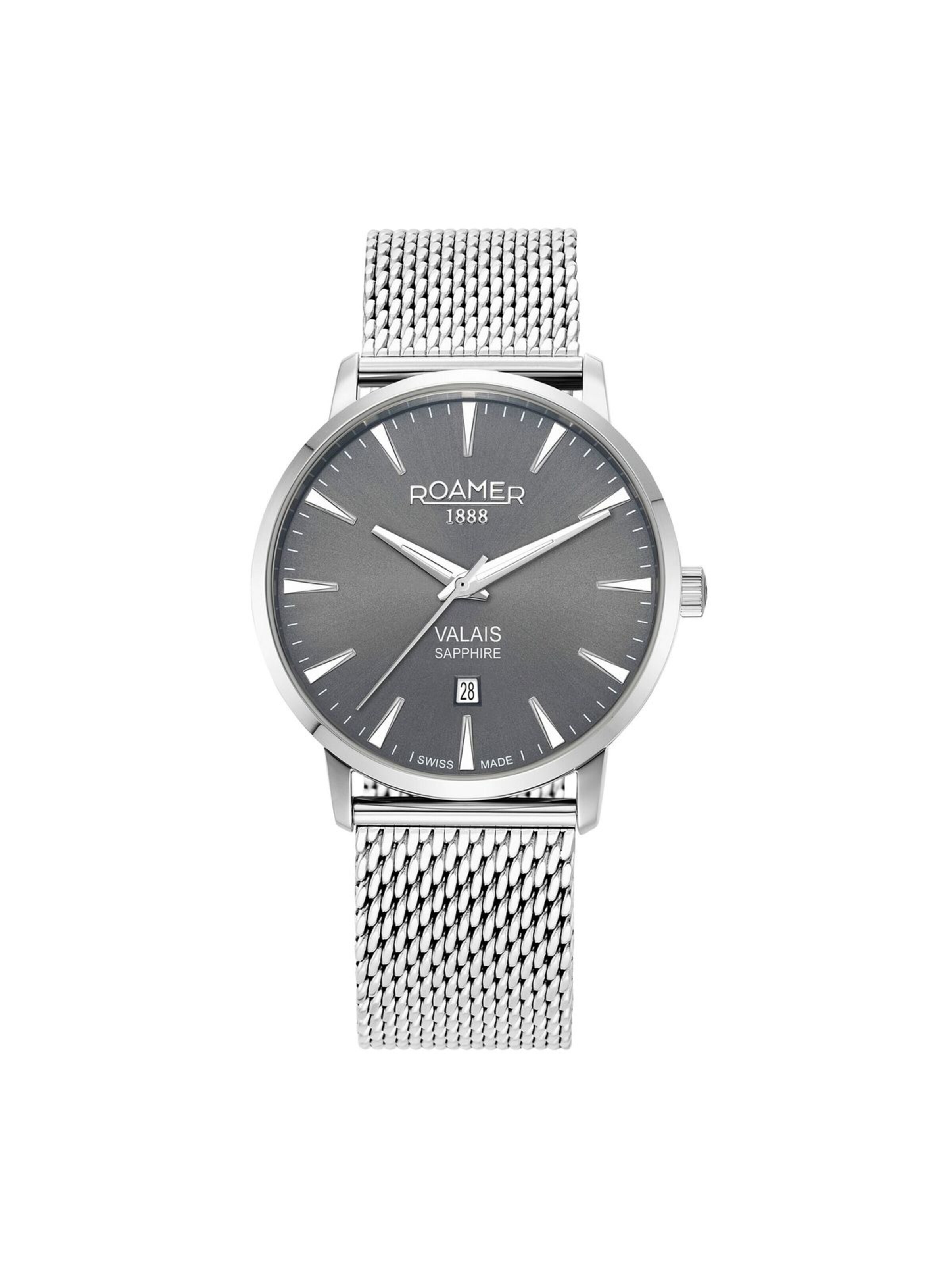 Montre à affichage analogique Roamer en gris
