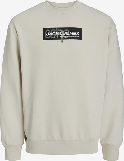 JACK & JONES Sweatshirt em cinzento claro / preto / branco, Vista do produto