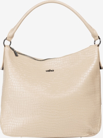 Usha Shoulder Bag in Beige: front