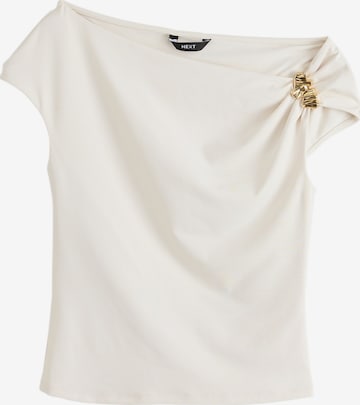 Next Bluse i beige: forside