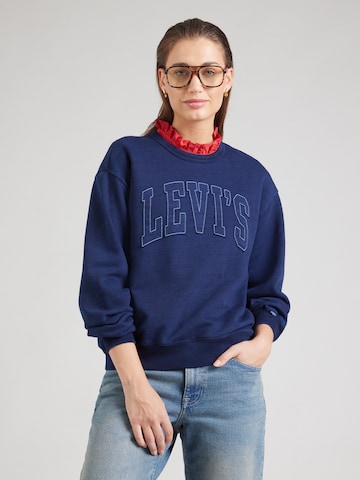 Sweat-shirt 'HERITAGE' LEVI'S ® en bleu : devant