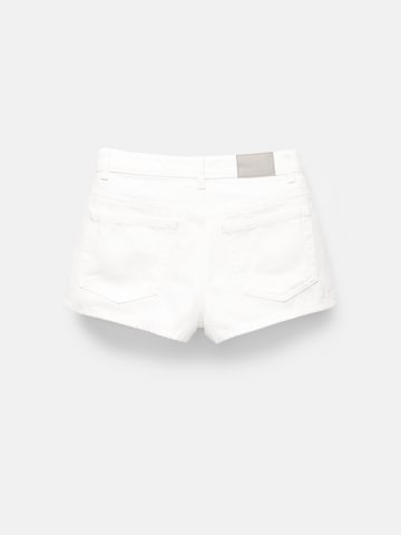 Pull&Bear Regularen Kavbojke | bela barva