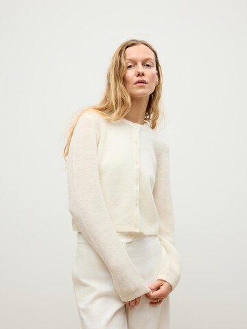 ABOUT YOU x Marie von Behrens Knit cardigan in Beige: front