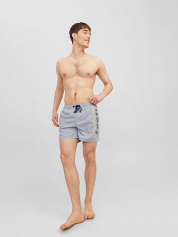 JACK & JONES Board Shorts 'FIJI' in Grey